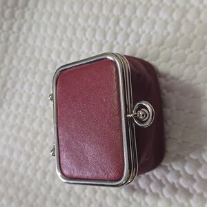 Vintage Danier Red Leather Pouch/coin Purse